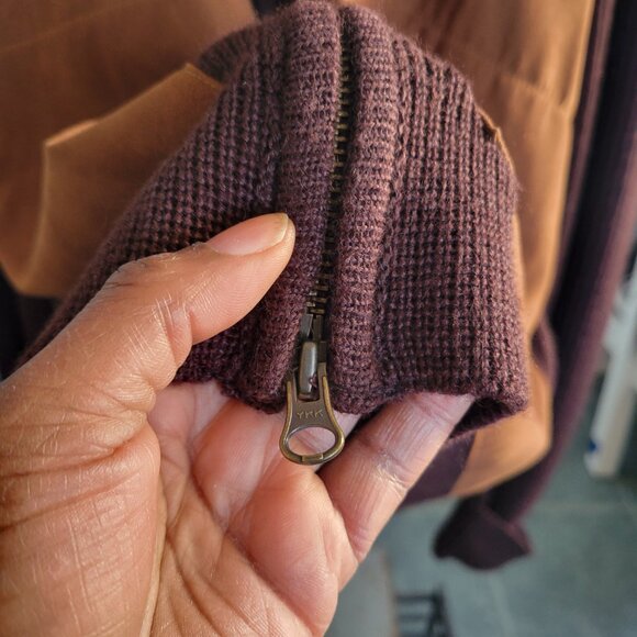 CLEARANCE – Jacklyn Smith Brown Suede Sweater/Jacket (Size: 1X) - Picture 10 of 16